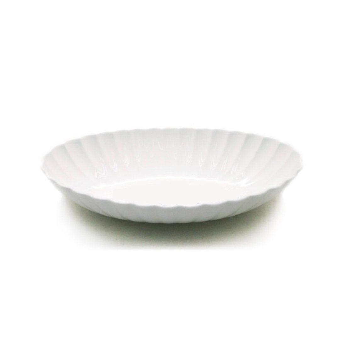 Moire Blanc Frill Oval Bowl 9" - image 1