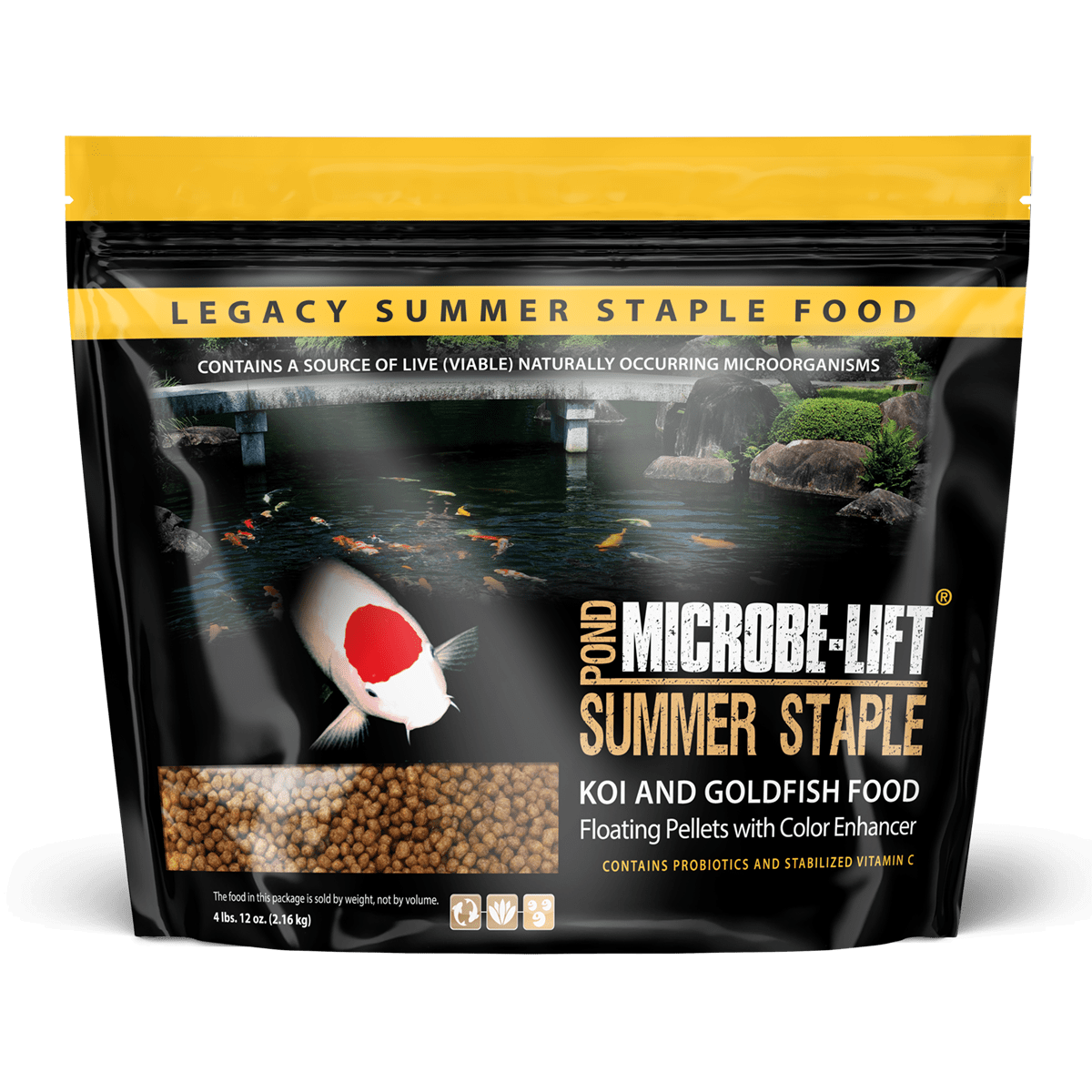 Microbe-Lift Summer Staple Koi Food - Floating
