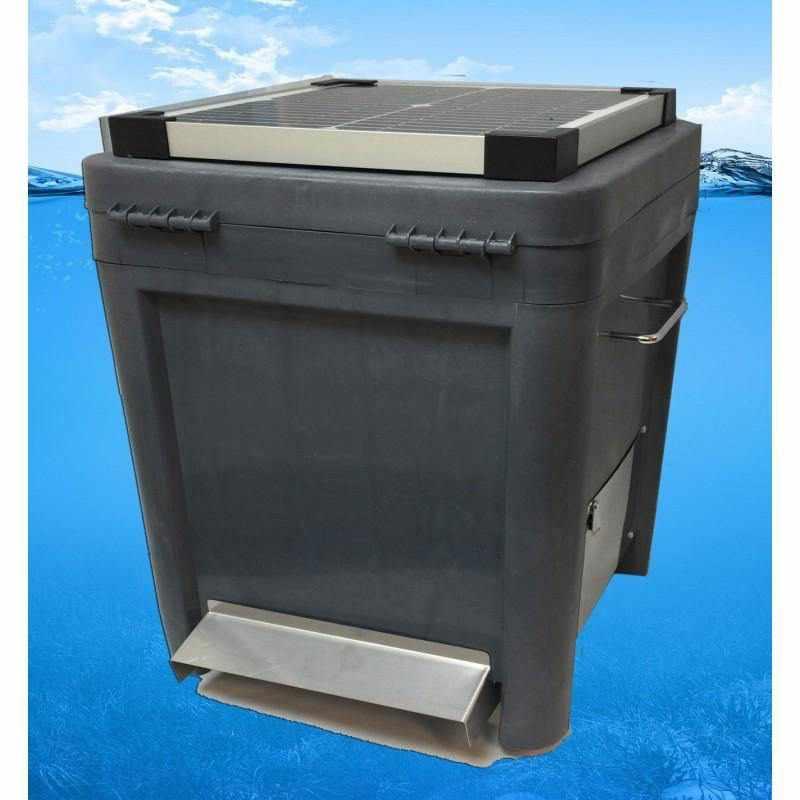 Sea Side Aquatics Solar Panel Koi Feeder