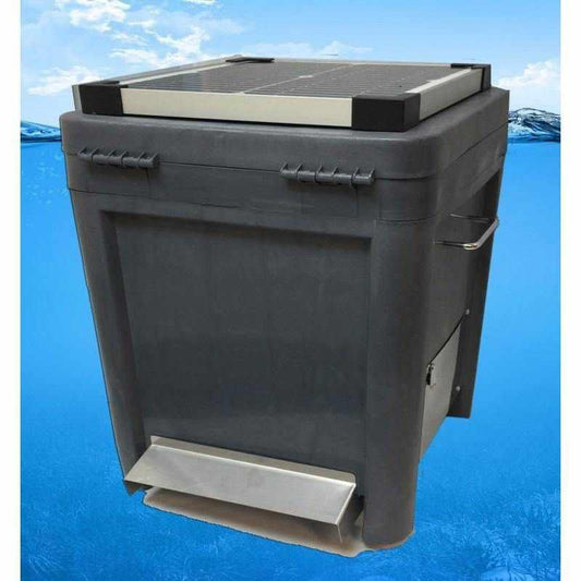 Sea Side Aquatics Solar Panel Koi Feeder